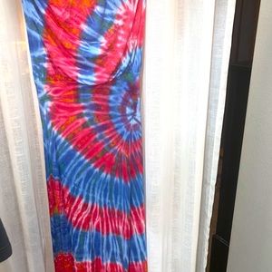 Strapless maxi